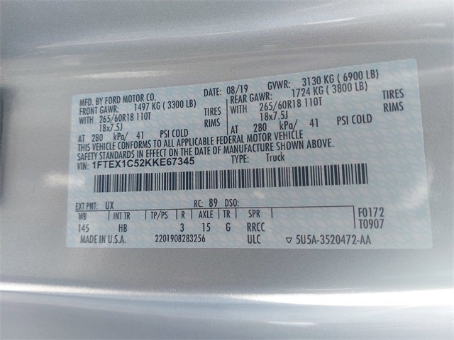 2019 Ford F-150 Lariat