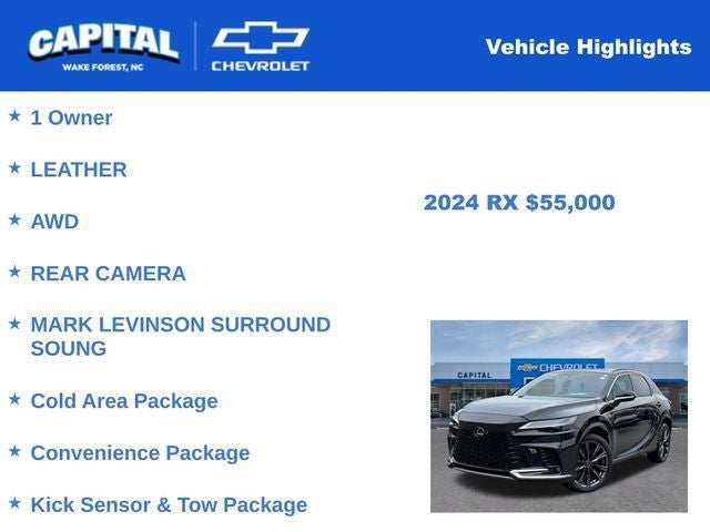 2024 Lexus RX 350 F Sport Handling