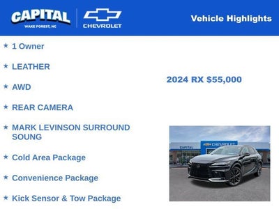 2024 Lexus RX 350 F Sport Handling