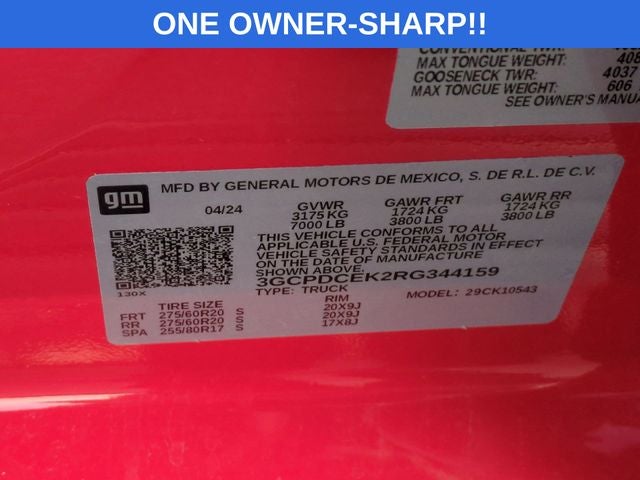 2024 Chevrolet Silverado 1500 Custom Trail Boss