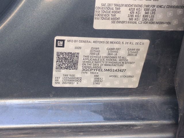 2021 Chevrolet Silverado 1500 LT Trail Boss