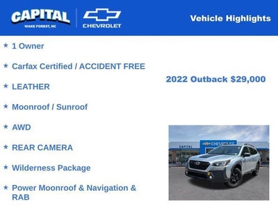 2022 Subaru Outback Wilderness