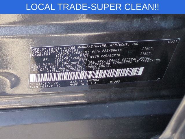 2021 Toyota RAV4 Hybrid XSE