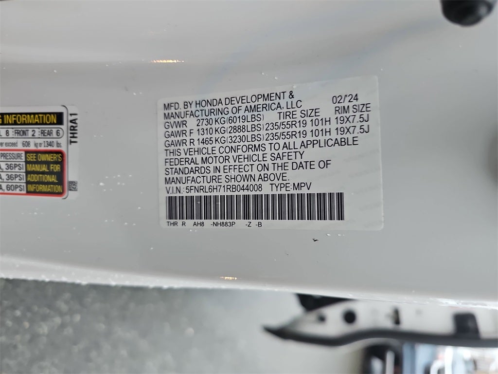 2024 Honda Odyssey Sport