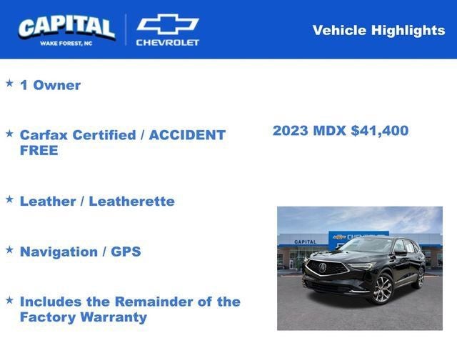 2023 Acura MDX Technology