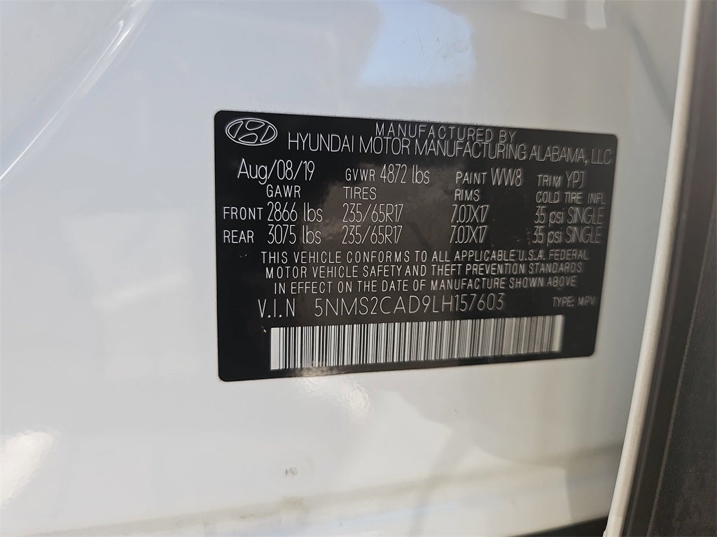 2020 Hyundai Santa Fe SE