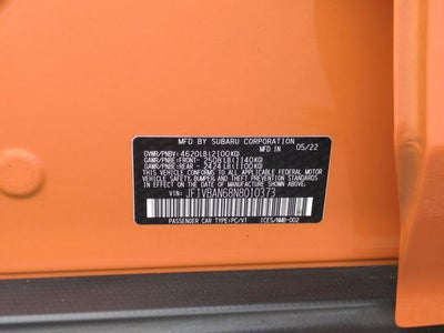 2022 Subaru WRX Limited