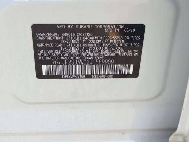 2018 Subaru Forester 2.5i Touring