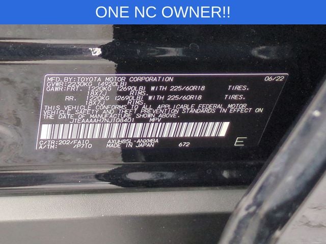 2022 Toyota Venza HYBRID